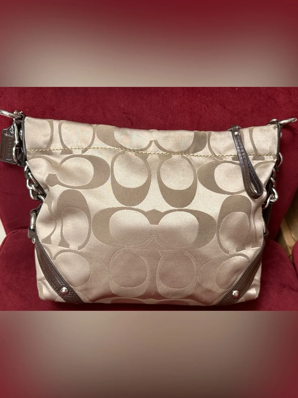 Coach satin signature
